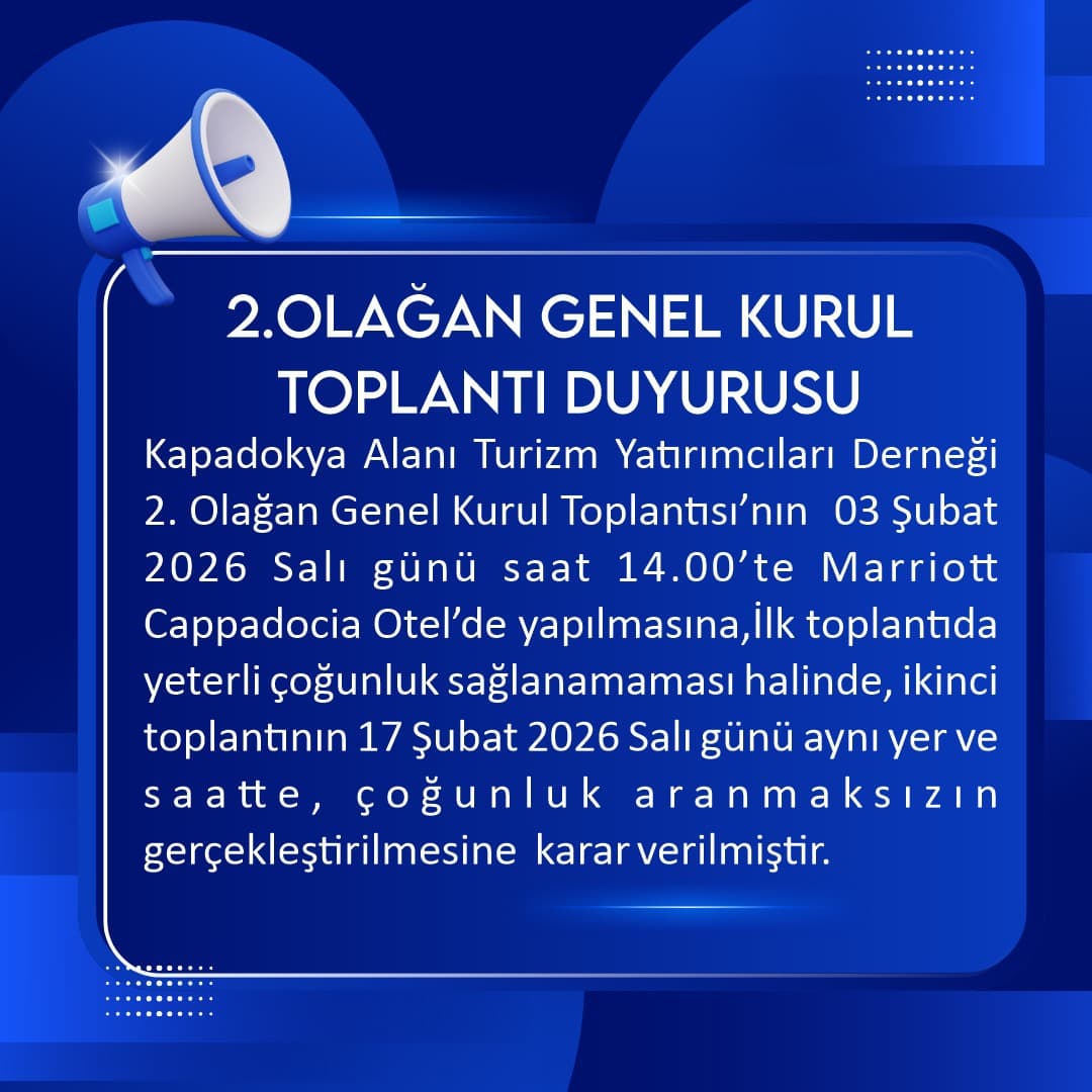 KAPYAD 2. Olağan Genel Kurul Toplantı Duyurusu